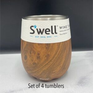 S'well Teakwood Tumblers - Set of 4
